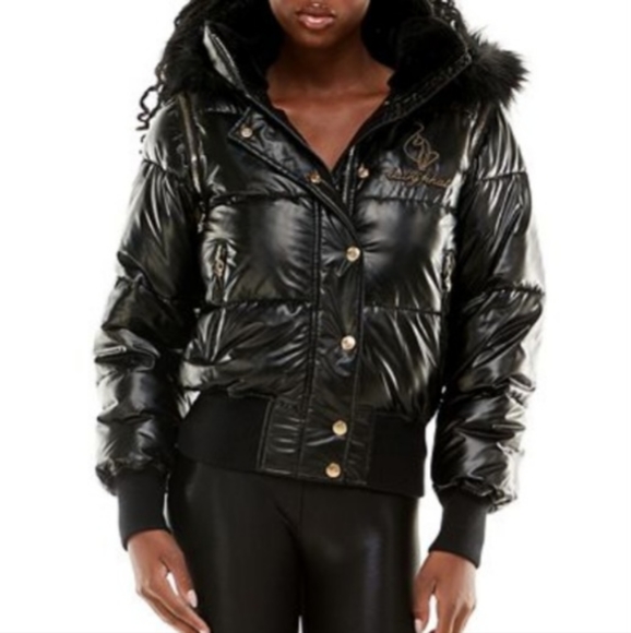 BABY PHAT GOLD PUFFER BOMBER SIZE JACKET Y2K - Picture 14 of 16